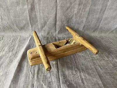 Unmarked Primitive Antique Wooden Hand Plane Hand Planer • $6