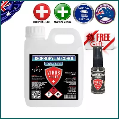 IPA Isopropanol Isopropyl Alcohol | VIRUS KILLER 100% 1LTR | PREMIUM PRIDUCT • $24