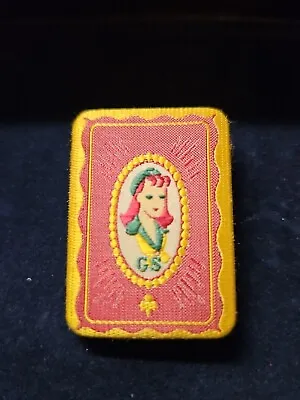 Vintage Girl Scout Ww Ii 1943-45 Pink Silk - Rayon - Girl Scout Lapel Pin - Rare • $39.99