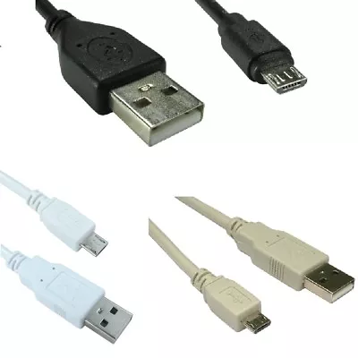 £2.49 • Buy USB To Micro USB Cable Charger Lead For Samsung Galaxy Kindle 1m 2m 3m 5m Long