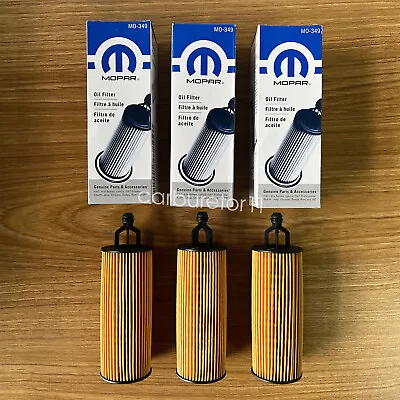 3 Pcs 68191349AC Oil Filte Mopar Chrysler Jeep Dodge RAM 3.2L 3.6L V6 MO-349 • $15.69