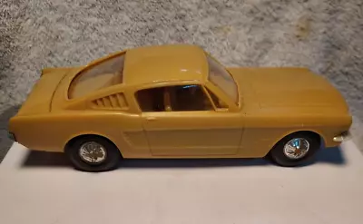Vintage 1965 Tan Ford Mustang Fastback Toy / Promotional Plastic Model Car • $32.99