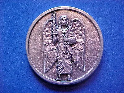 Rare ARCHANGEL ST Michael Pocket Token Protection Saint Medal Justice Goodwill • $15.42