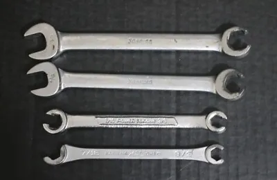 Lot Of 4 Flare Nut Line Wrenches Snap On Mac Power Torque 3/8” 7/16” 9/16” 5/8” • $24.99