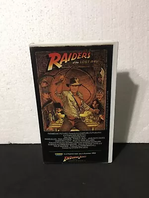 Indiana Jones Raiders Of The Lost Ark VHS Original Release UK Version Small Box • $20