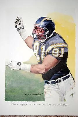 Rare San Diego Chargers Leslie O'Neal Print • $24.99