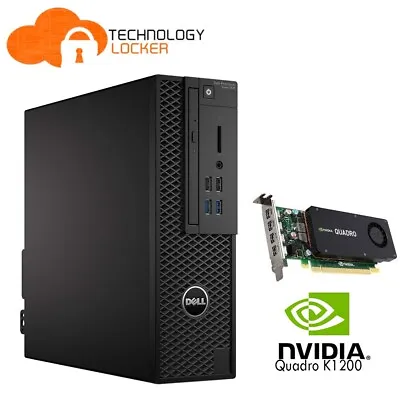 Dell Precision 3420 SFF Workstation E3-1270v5 16GB RAM 512GB SSD Quadro K1200 • $359