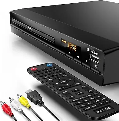 #1 Home DVD 2.0 Channel DVD Player +All Region-Free Multi-Zone NTSC/PAL • $44.99