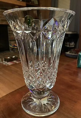 WATERFORD CRYSTAL Vase Starburst Centerpiece Preowned Made In Ireland 10” Tall • $274.99