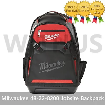 Milwaukee 48-22-8200 Jobsite Backpack 35 Pockets For Tools Laptop Sleeve Holds • $124.96