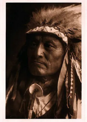 £3.99 • Buy Native American Indian Chief Portrait Crazy Thunder Photo Art Print Picture