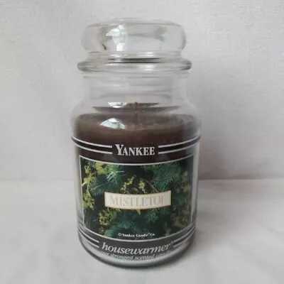 Yankee Candle Mistletoe Original Black Band Large 22 Oz. Retired • $26.39