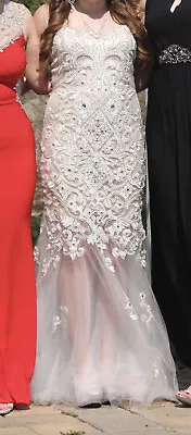 Embellished Prom Dress Size 6 • $100