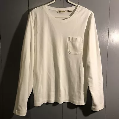 Eddie Bauer Women’s Long Sleeve White Shirt Size Large Tall Long Sleeve  • $9.88