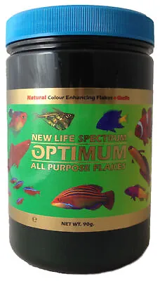 New Life Spectrum Optimum 90g All Purpose Flake Fish Food Tropical Reef Marine • £17.45