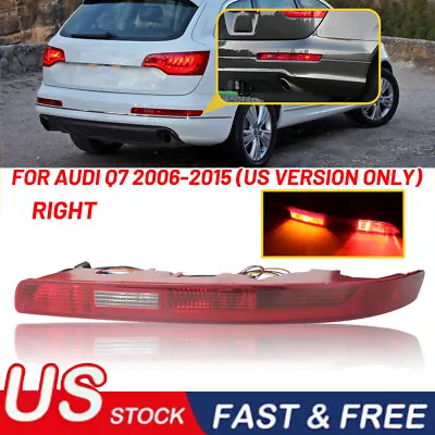 For Audi Q7 06-2015 Lower Tail Stop Lamp Right Side Rear Bumper Light W/5 Bulbs • $39.99