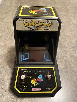 Vintage 1982 Midway’s PAC-MAN  Mini Table Top Arcade Video Game. Working! • $225