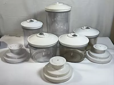 $67.50 • Buy Foodsaver Snail Vacuum Canister 2 Smoked  3 Clear With Lids 3 Jar Sealers