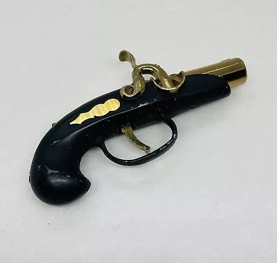 Vintage 70s Flintlock Pistol Gun Lighter Metal Frame Art Decor Made In Japan 23 • $39.82