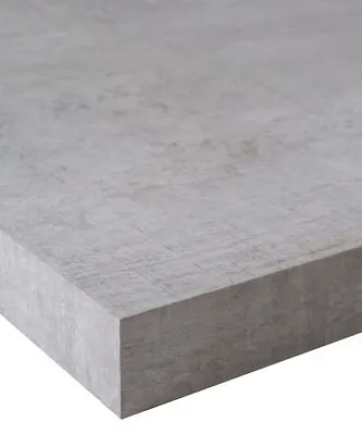 £210 • Buy 40mm Wood Stone Grey Stone Effect Laminate Kitchen Square Edge Worktop - Upstand