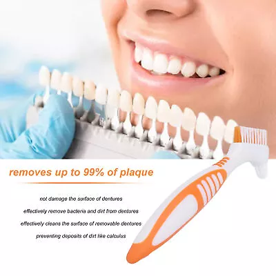 Denture Cleaning Brush Denture Toothbrush Durable For Partial Dentures • $14.24