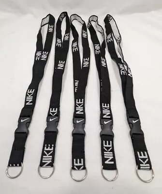 Nike Neck Lanyard Key Keychain Badge ID Holder Black White Lot Of 5 • $20