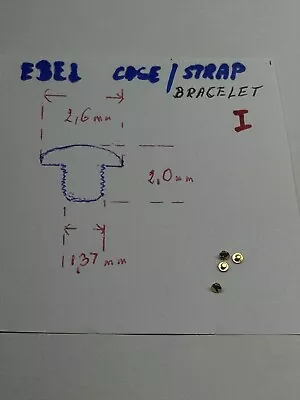 18 Ct Gold EBEL Case Screw  To Fit  Strap / Bracelet 2.6mm Head • £35
