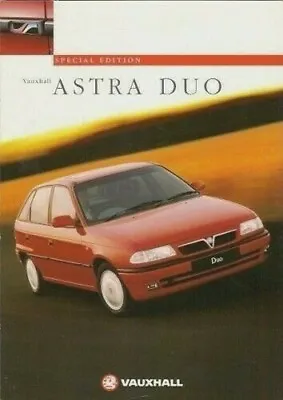 Vauxhall Astra Duo 1.6 Mk3 Limited Edition 1996 UK Market Sales Brochure • $24.66
