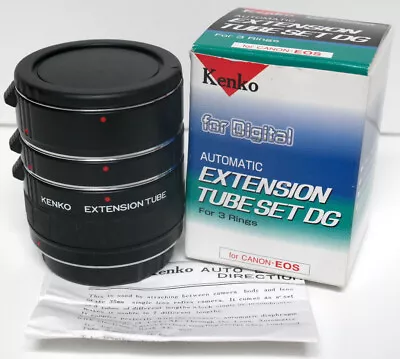 SALE Kenko Automatic Extension Tube Set DG (12mm 20mm 36mm) CANON EF/EF-S FIT • £89