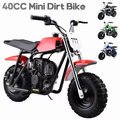 Mini Dirt Bike 4 Stroke Gas Powered 40cc Pocket Bike Pit Off Road Motorcycle US • $319.99