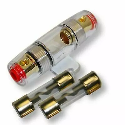 IMC Audio In-Line 4/8 Gauge AGU Fuse Holder W/ (2) 100 Amp Fuse For Car Audio • $7.51