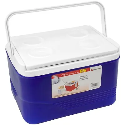 Ice Chest Cooler Box Large Camping Picnic Insulated Food Cool Box 14 Litre • £23.99