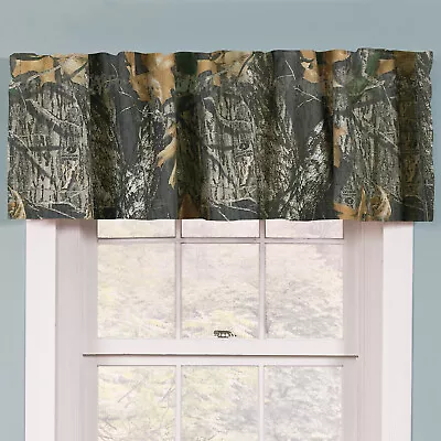 Mossy Oak New Break Up Window Valance 88 X15  Camo Curtain Green Gray Rust Black • £23.75