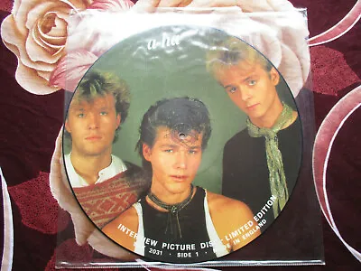 A-HA ORIGINAL 1980s TALK BACK INTERVIEW PICTURE DISC VINLY LP • $24.87