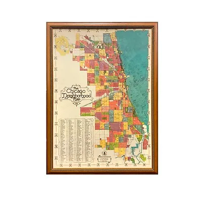 Second Edition Framed Chicago Hood Map • $246.40