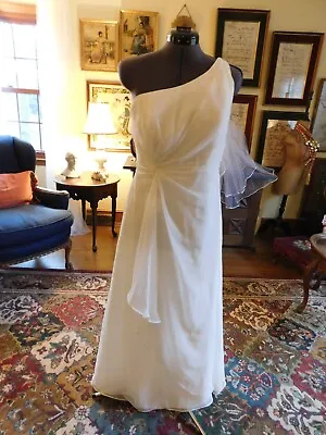 Beautiful Formal/informal Wedding Dress Poly Mori Lee Gown 11/12 • $60