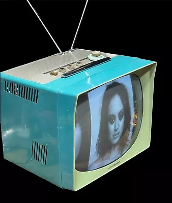 1957 Restored Vintage GE 17” Portable TV Model: 17P1330 Working Well + Bonus • $1699