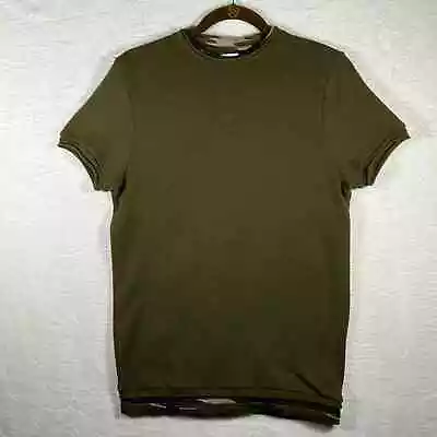 Zara Women’s Short Sleeve Top Army Green Camo Size Small • $19