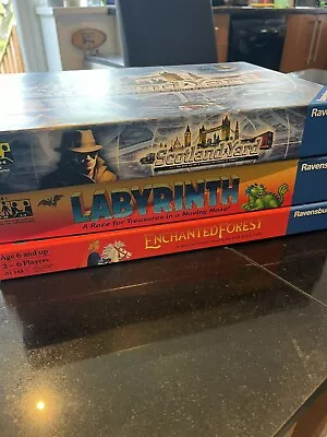 Labyrinth Enchanted Forest Scotland Yard Ravensburger Boardgames • £10