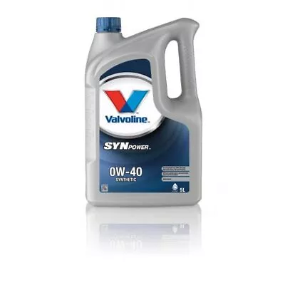 £67.78 • Buy 0w40 Fully Synthetic Valvoline SynPower 0W40 - 5 Litre Engine Oil - 872589