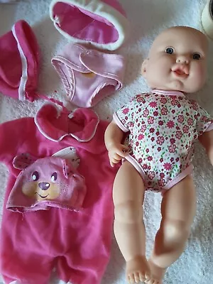 City Toy Baby Doll 11 Inch With Some Clothes • £5