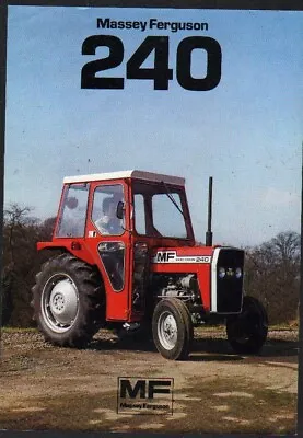 Massey Ferguson  240  45hp Tractor Brochure Leaflet • £5.50