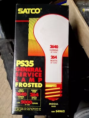 Satco S4962 130-Volt 300-Watt PS35 Mogul Base Light Bulb Frosted. NOS • $9.90