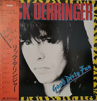 Rick Derringer - Good Dirty Fun - Japan Vinyl OBI And Insert - 28MM-0326 • $19.99