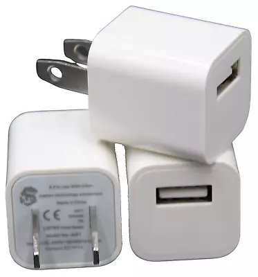 USB Wall Cube Fast Charging Block For Smart Phones 5/6 7 8 11 12 New 3 Pack • $11.95