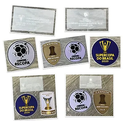 2020 Supercopa Do Brasil Patch Flamengo Patch And CONMEBOL RECOPA Patch • $7.88