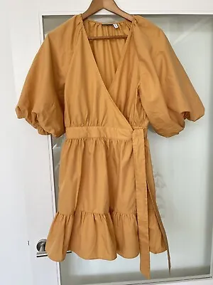 $19.99 • Buy Ladies Cotton Mix Asos Design Wrap Party Dress After 5 Sz 12 Exc Worn Once
