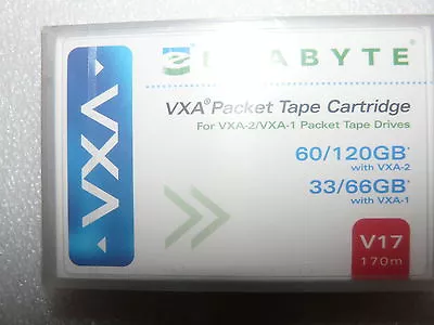 New Exabyte VXA V17 33/66GB Factory Sealed Data Tape Cartridge PN 111.00103 • $21.99