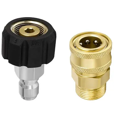 M22-14/15mm To 3/8  Or 1/4  Quick Release Connector Hose Adapter Pressure Washer • £7.59