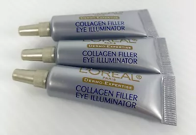 $29.99 • Buy L'OREAL Dermo-Expertise COLLAGEN FILLER EYE ILLUMINATOR - 3 X 0.25 Fl Oz
